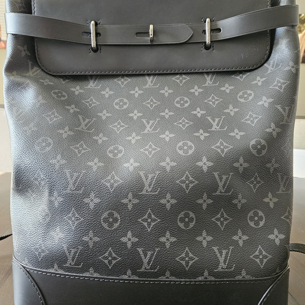 LOUIS VUITTON Monogram Eclipse Steamer Backpack